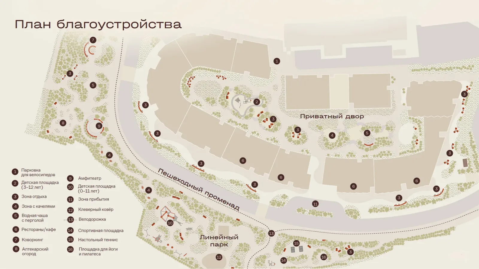 Генеральный план благоустройства МАСТЕРС — квартира район аэропорт